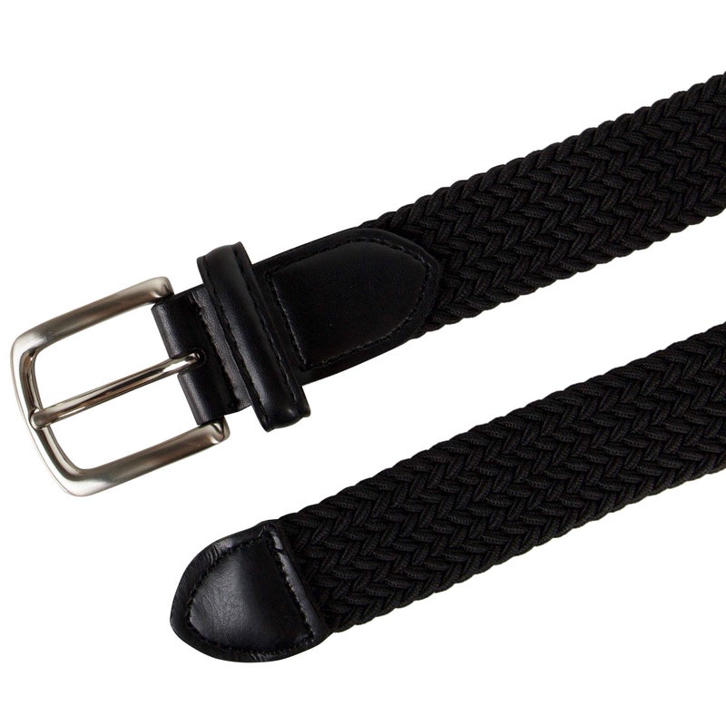 Dockers Big Boys Dockers Big Boys' Braided Elastic-web Stretch Belt, Black, Small - Image 4